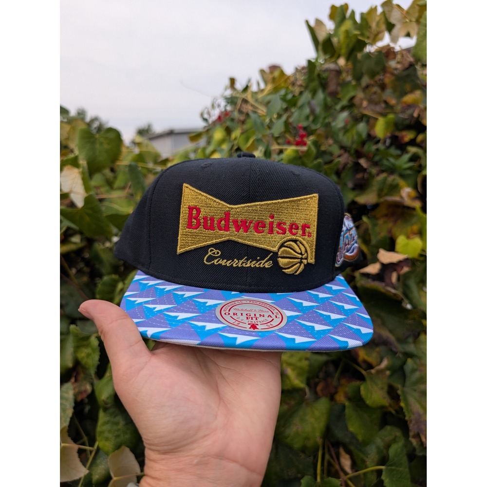 Budweiser Courtside Utah Jazz Mitchell & Ness‎ NBA Snapback Hat Cap